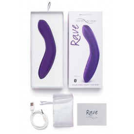 Фиолетовый вибромассажёр We Vibe Rave Purple - 19,3 см.